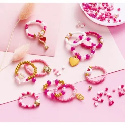 Janod 10 Bagues En Perles Lovely A Créer* Collection "Les Ateliers Bijoux" & Les Perles