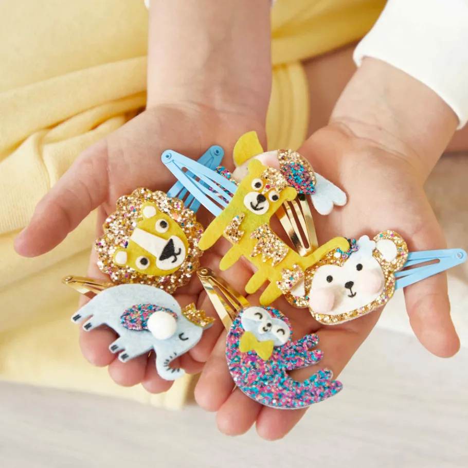 Janod 6 Barrettes Exotic Animals à Créer* Collection "Les Ateliers Bijoux" & Les Perles