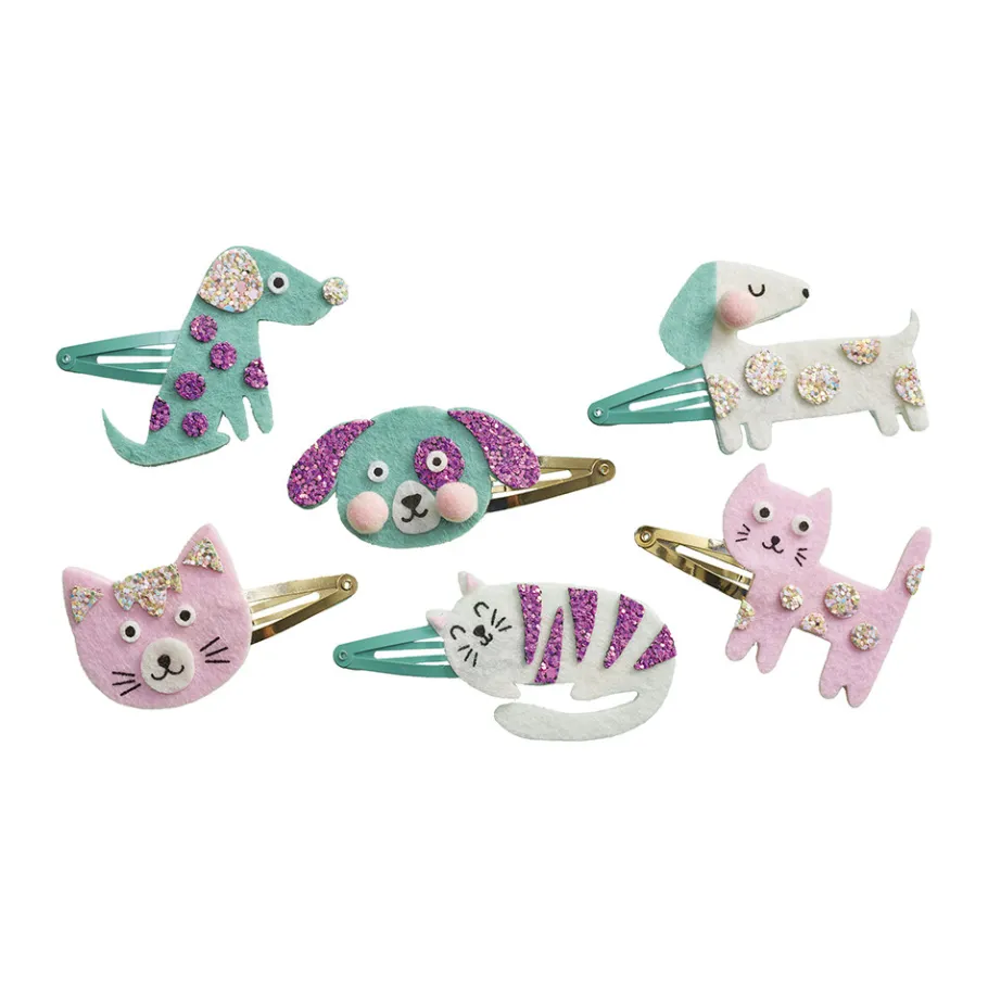 Janod 6 Barrettes Little Pets à Créer* Collection "Les Ateliers Bijoux" & Les Perles