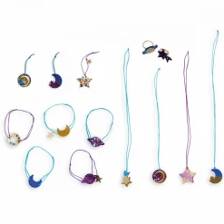 Janod 14 Bijoux Résine Galaxy à Créer* Collection
