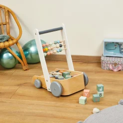 Janod ABC Buggy Sweet Cocoon (bois)* Cubes & Pyramides|Jouets À Bascule, Porteurs & Chariots