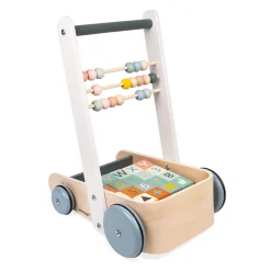 Janod ABC Buggy Sweet Cocoon (bois)* Cubes & Pyramides|Jouets À Bascule, Porteurs & Chariots