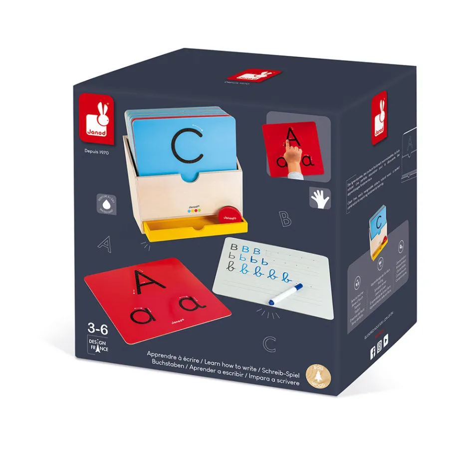 Janod Apprendre à Ecrire - Essentiel (bois)* Jeux Éducatifs Primaire|Jeux Éducatifs Chiffres & Lettres