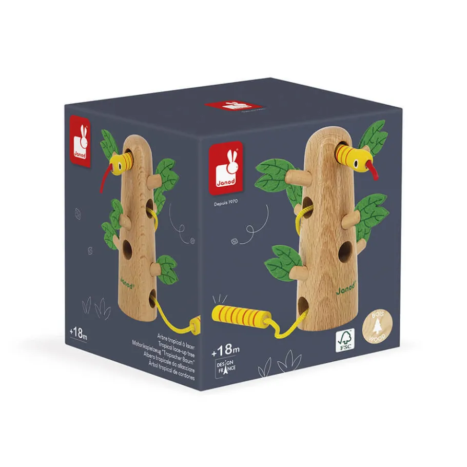 Janod Arbre à Lacer Tropik* Manipulation & Encastrement