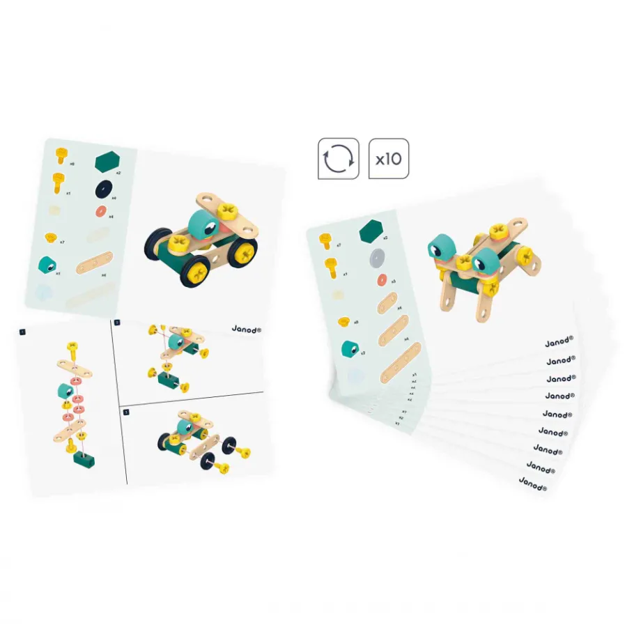 Janod Baril Brico'Kids 50 pièces (bois)* Établis, Outils & Bricolage