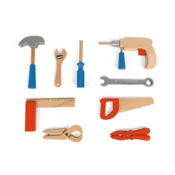Janod Boite à outils Brico'Kids (bois)* Établis, Outils & Bricolage