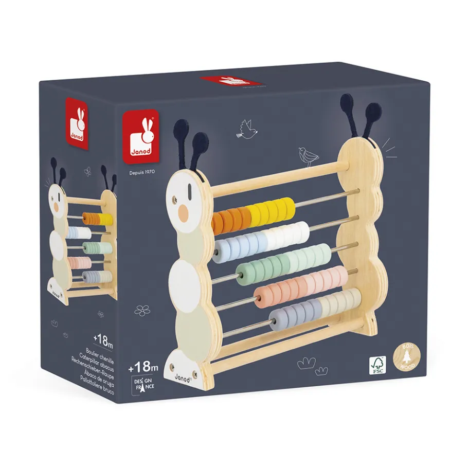 Janod Boulier Chenille Sweet Cocoon* Jeux Éducatifs Maternelle|Jeux Éducatifs Chiffres & Lettres