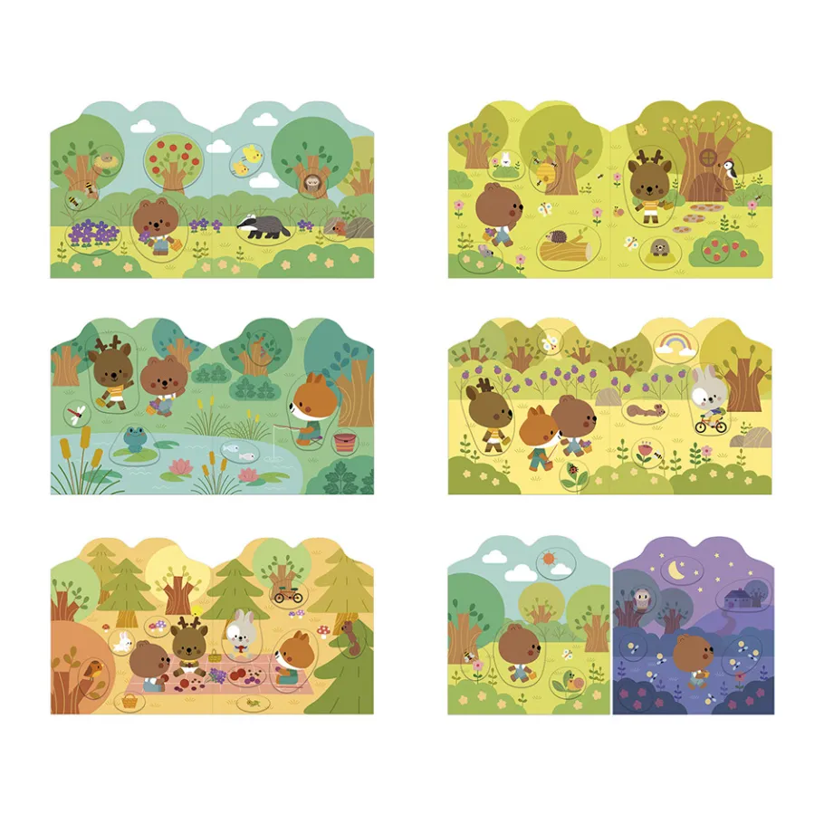 Janod Cahier de Stickers et Décors La Forêt* Mosaïques & Gommettes