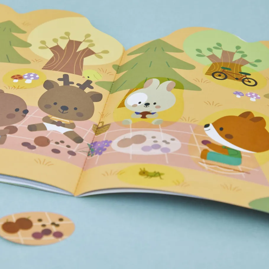 Janod Cahier de Stickers et Décors La Forêt* Mosaïques & Gommettes
