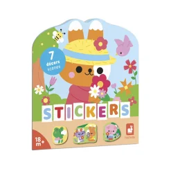 Janod Cahier de Stickers et Décors La Campagne* Mosaïques & Gommettes