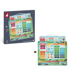Janod Calendrier Magnétique - Espagnol* Jeux Éducatifs Primaire|Jeux Éducatifs Maternelle