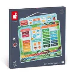 Janod Calendrier Magnétique - Espagnol* Jeux Éducatifs Primaire|Jeux Éducatifs Maternelle