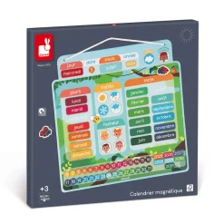 Janod Calendrier Magnétique - Français* Jeux Éducatifs Primaire|Jeux Éducatifs Maternelle