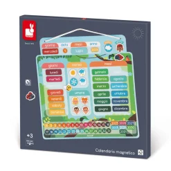 Janod Calendrier Magnétique - Italien* Jeux Éducatifs Primaire|Jeux Éducatifs Maternelle