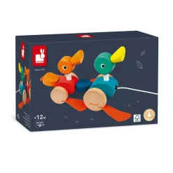Janod Canard Family à promener (bois)* Jouets À Promener & À Pousser