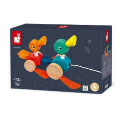 Janod Canard Family à promener (bois)* Jouets À Promener & À Pousser