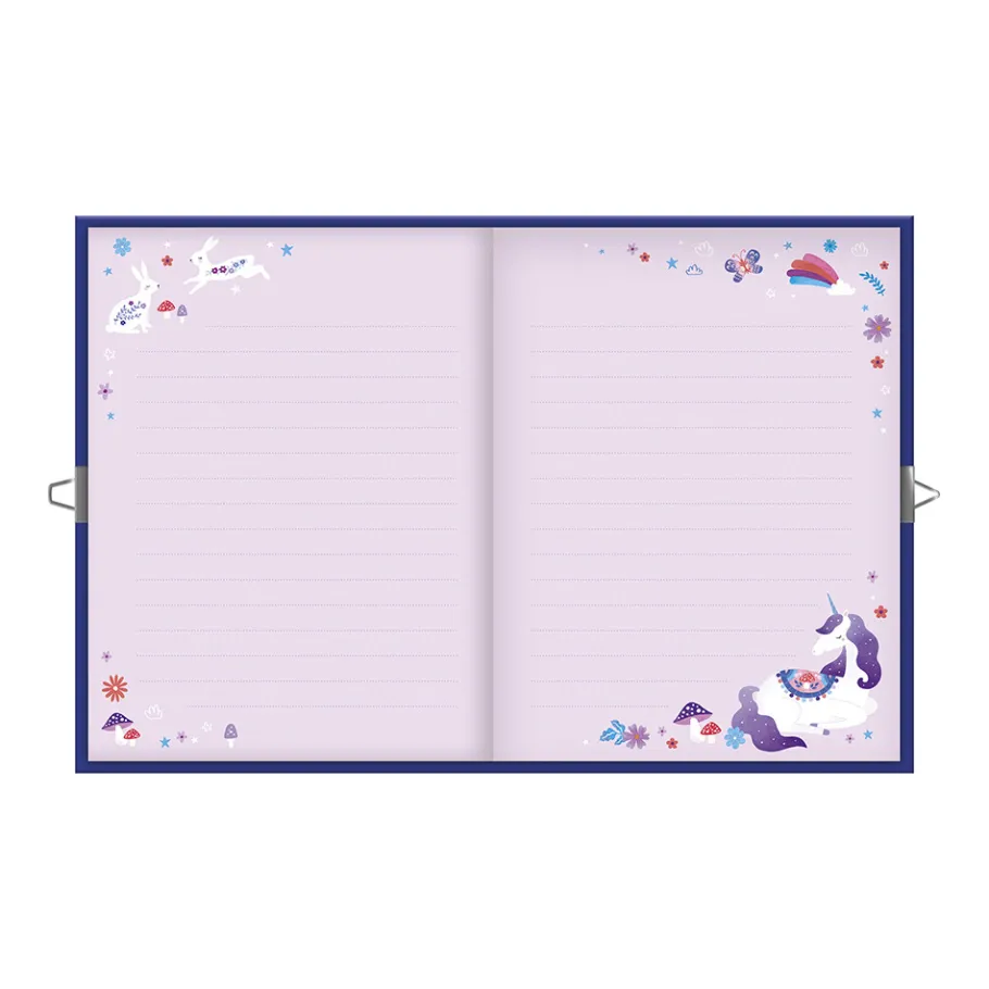Janod Carnet Secret Licorne Dreamland* Tampons & Papeterie