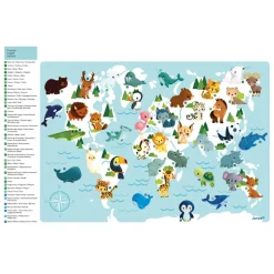 Janod Carte Monde Magnétique Minikids* Jeux Éducatifs Maternelle|Jeux Éducatifs Science & Géographie
