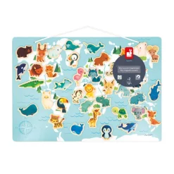 Janod Carte Monde Magnétique Minikids* Jeux Éducatifs Maternelle|Jeux Éducatifs Science & Géographie