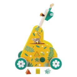 Janod Chariot de Marche Multi-Activités Tropik* Formes & Couleurs|Manipulation & Encastrement