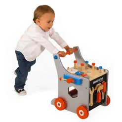 Janod Chariot magnétique Brico'Kids (bois)* Établis, Outils & Bricolage|Jouets À Bascule, Porteurs & Chariots