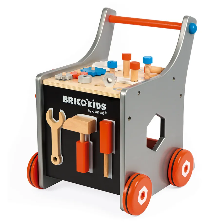 Janod Chariot magnétique Brico'Kids (bois)* Établis, Outils & Bricolage|Jouets À Bascule, Porteurs & Chariots
