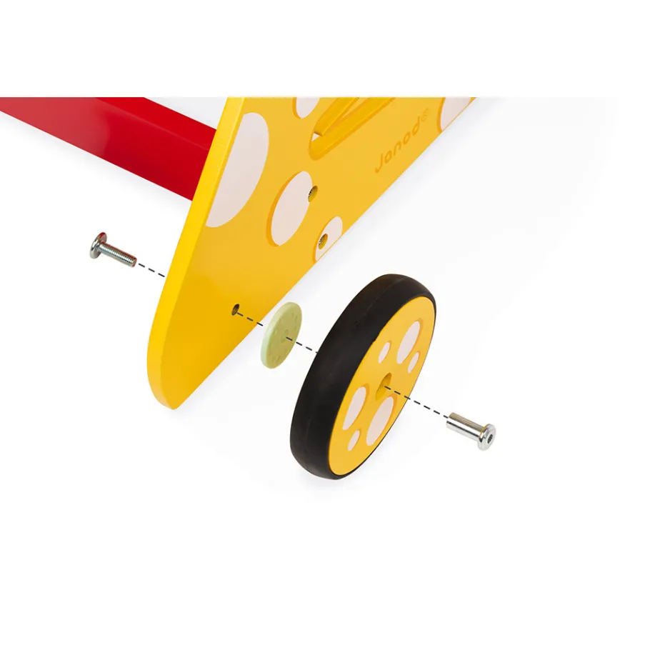 Janod Chariot Multi-Activités Chat (bois)* Bouliers, Loopings & Panneaux D'Activités|Manipulation & Encastrement