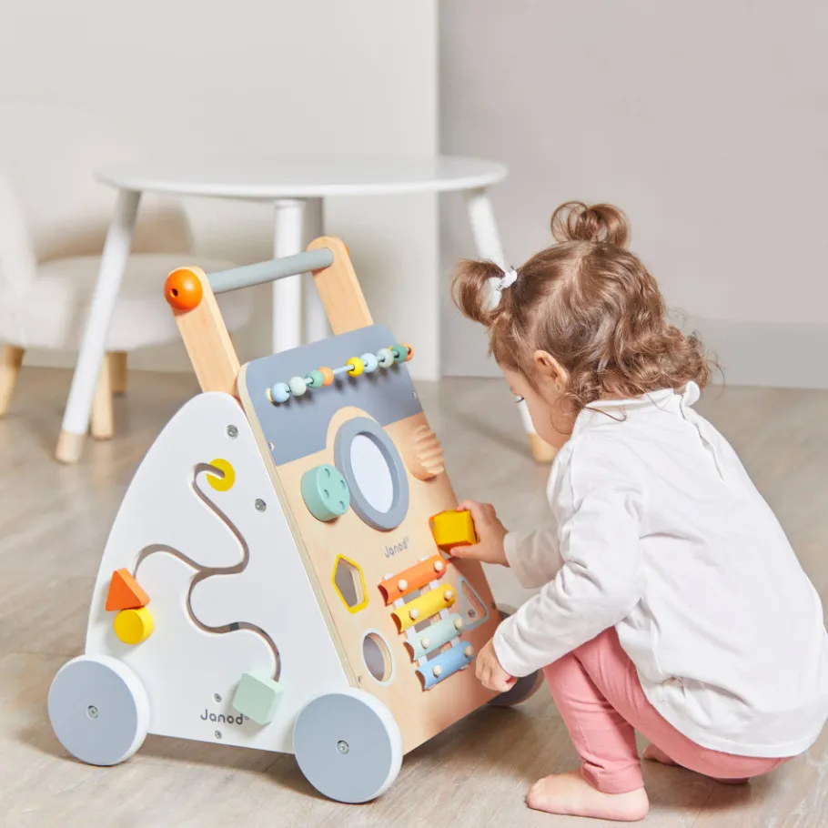 Janod Chariot Multi-Activités Sweet Cocoon en bois* Jouets Musicaux|Jouets À Bascule, Porteurs & Chariots