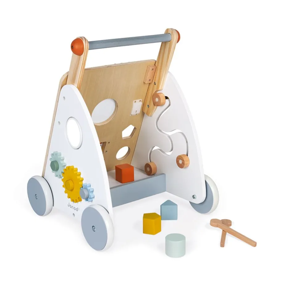 Janod Chariot Multi-Activités Sweet Cocoon en bois* Jouets Musicaux|Jouets À Bascule, Porteurs & Chariots