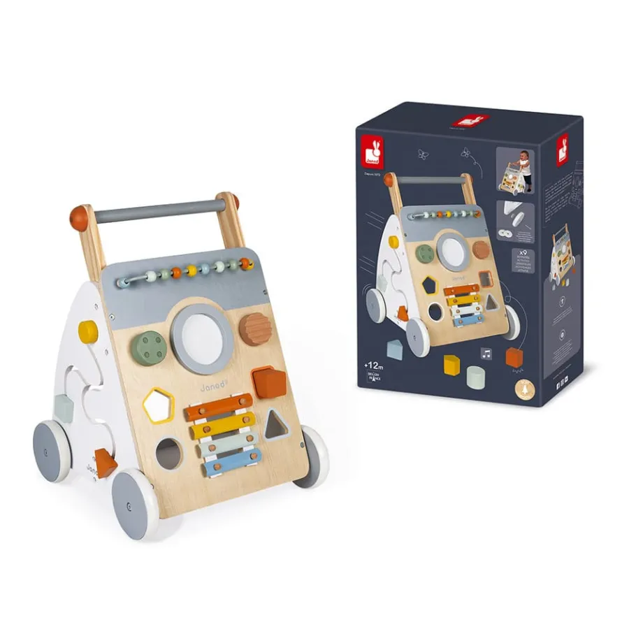 Janod Chariot Multi-Activités Sweet Cocoon en bois* Jouets Musicaux|Jouets À Bascule, Porteurs & Chariots