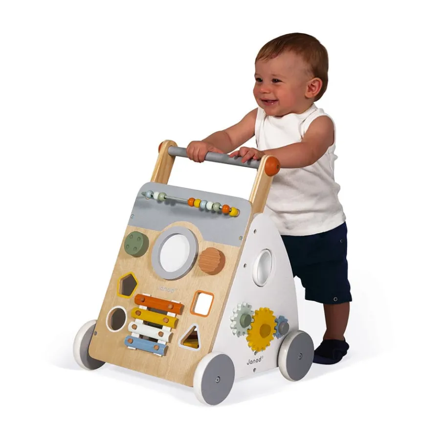 Janod Chariot Multi-Activités Sweet Cocoon en bois* Jouets Musicaux|Jouets À Bascule, Porteurs & Chariots