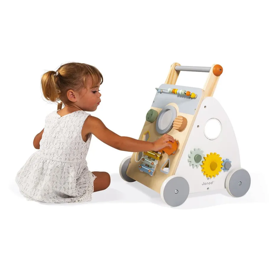 Janod Chariot Multi-Activités Sweet Cocoon en bois* Jouets Musicaux|Jouets À Bascule, Porteurs & Chariots