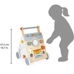 Janod Chariot Multi-Activités Sweet Cocoon en bois* Jouets Musicaux|Jouets À Bascule, Porteurs & Chariots