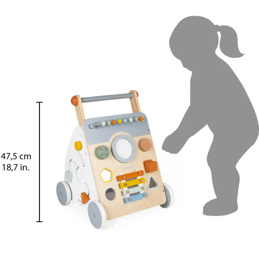 Janod Chariot Multi-Activités Sweet Cocoon en bois* Jouets Musicaux|Jouets À Bascule, Porteurs & Chariots
