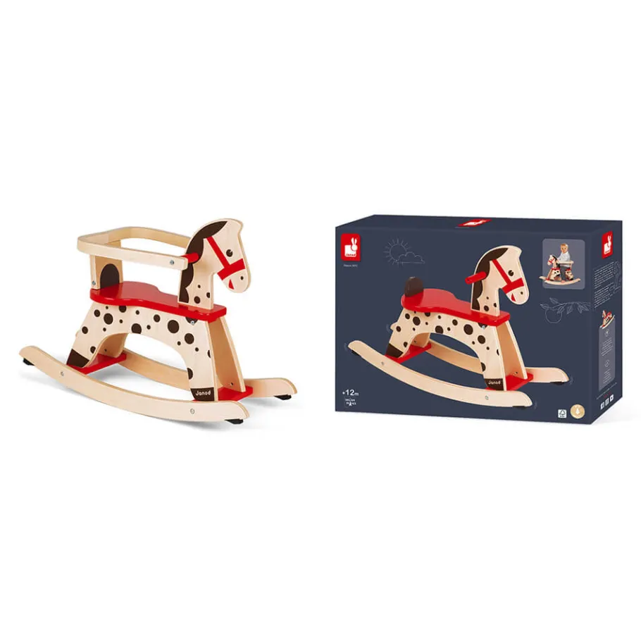 Janod Cheval à Bascule Caramel (bois)* Jouets À Bascule, Porteurs & Chariots