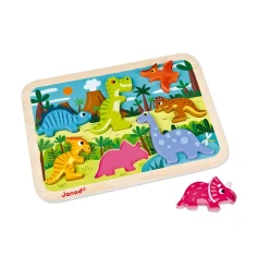Janod Chunky Puzzle Dinosaures 7 pièces* Puzzles En Bois Premier Âge|Puzzles En Bois Premier Âge