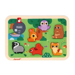 Janod Chunky Puzzle Forêt 7 pièces* Puzzles En Bois Premier Âge|Puzzles En Bois Premier Âge