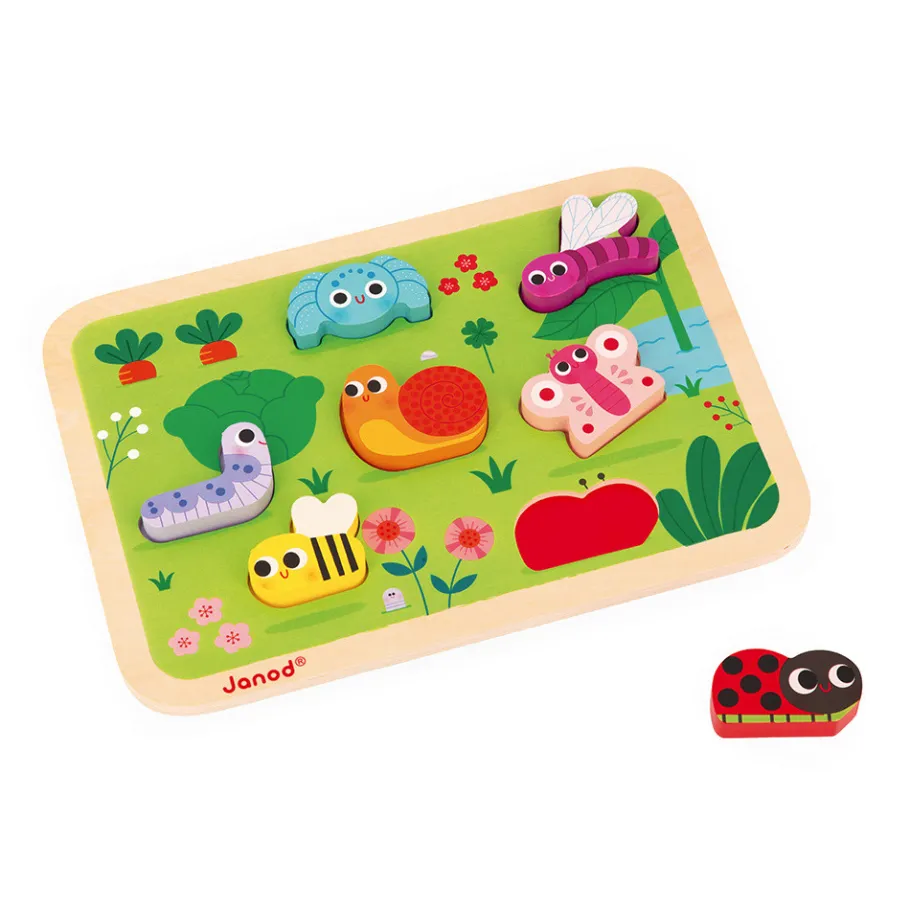 Janod Chunky Puzzle Jardin 7 pièces* Puzzles En Bois Premier Âge|Puzzles En Bois Premier Âge