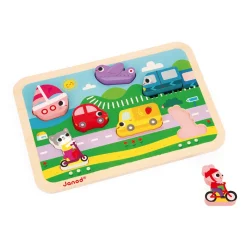 Janod Chunky Puzzle Véhicules 7 pièces* Puzzles En Bois Premier Âge|Puzzles En Bois Premier Âge