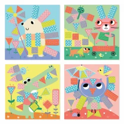 Janod Coffret Créatif Découpage et Collage - 4 ans* Tampons & Papeterie