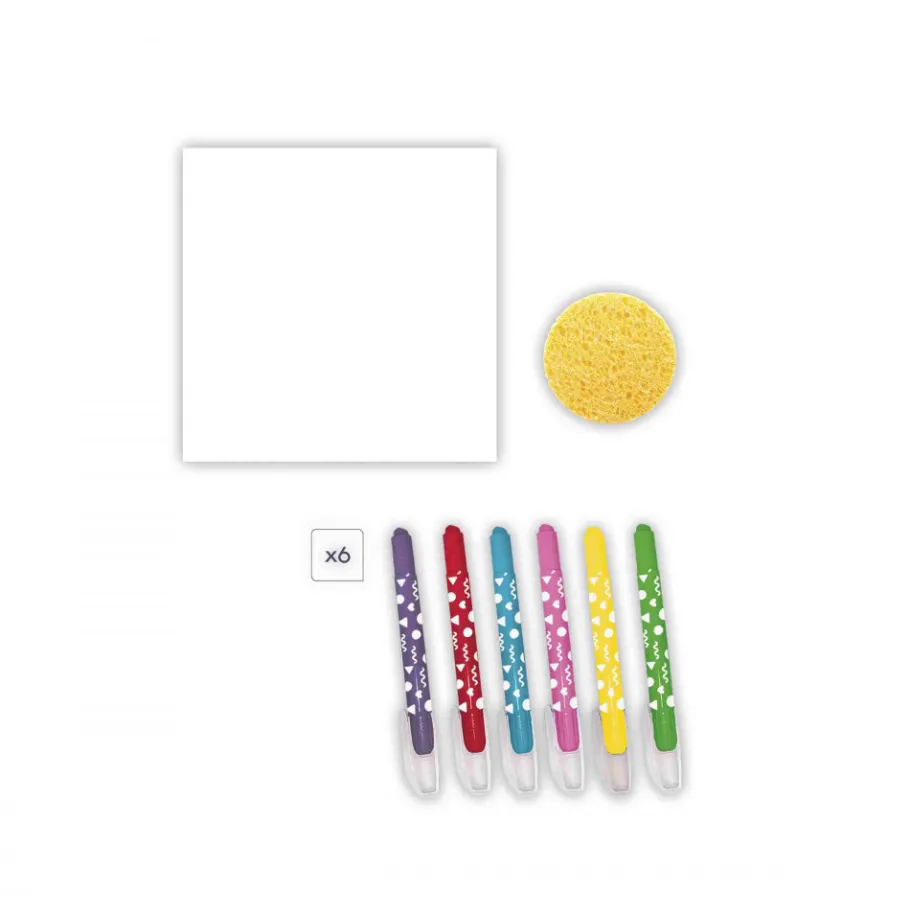 Janod Coffret Créatif Dessin et Coloriage - 3 ans* Peinture Par Numéro & Coloriage