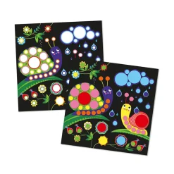 Janod Coffret Créatif Gommettes Rondes - 3 ans* Mosaïques & Gommettes