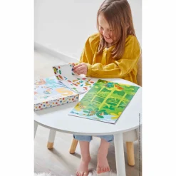 Janod Coffret Créatif Gommettes et Décors Jungle - 5 ans* Mosaïques & Gommettes