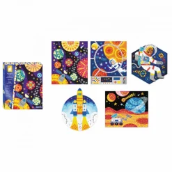 Janod Coffret Créatif Mosaïques Espace* Mosaïques & Gommettes|Collection