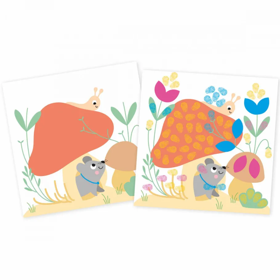Janod Coffret Créatif Multiactivités - 3 ans* Peinture Par Numéro & Coloriage|Tampons & Papeterie