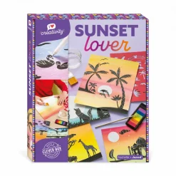 Janod Coffret Créatif Peinture Sunset Lover* Peinture Par Numéro & Coloriage