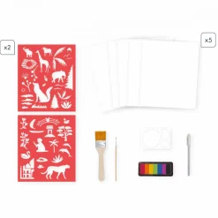 Janod Coffret Créatif Peinture Sunset Lover* Peinture Par Numéro & Coloriage