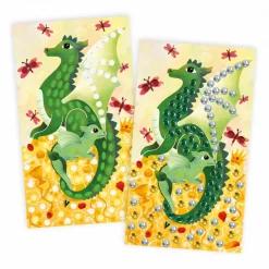 Janod Coffret Créatif Sequins à Coller Dragons* Sable, Paillettes, Dorure & Strass|Collection