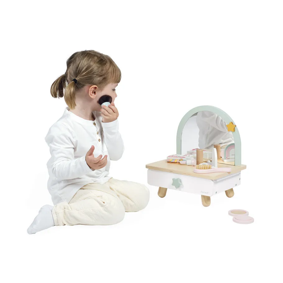Janod Coiffeuse de table en bois Licorne* Beauté