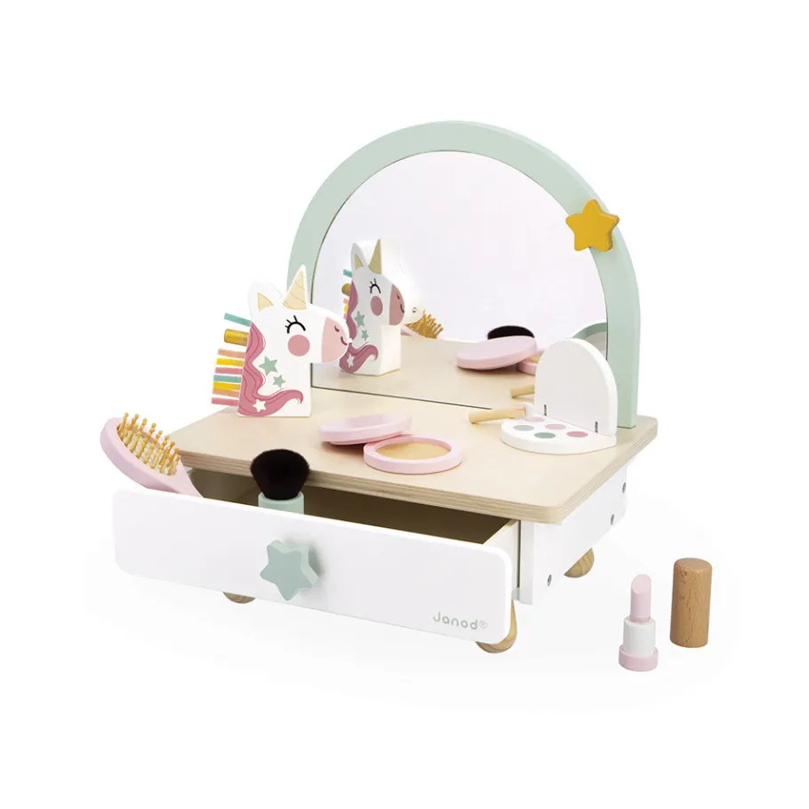 Janod Coiffeuse de table en bois Licorne* Beauté